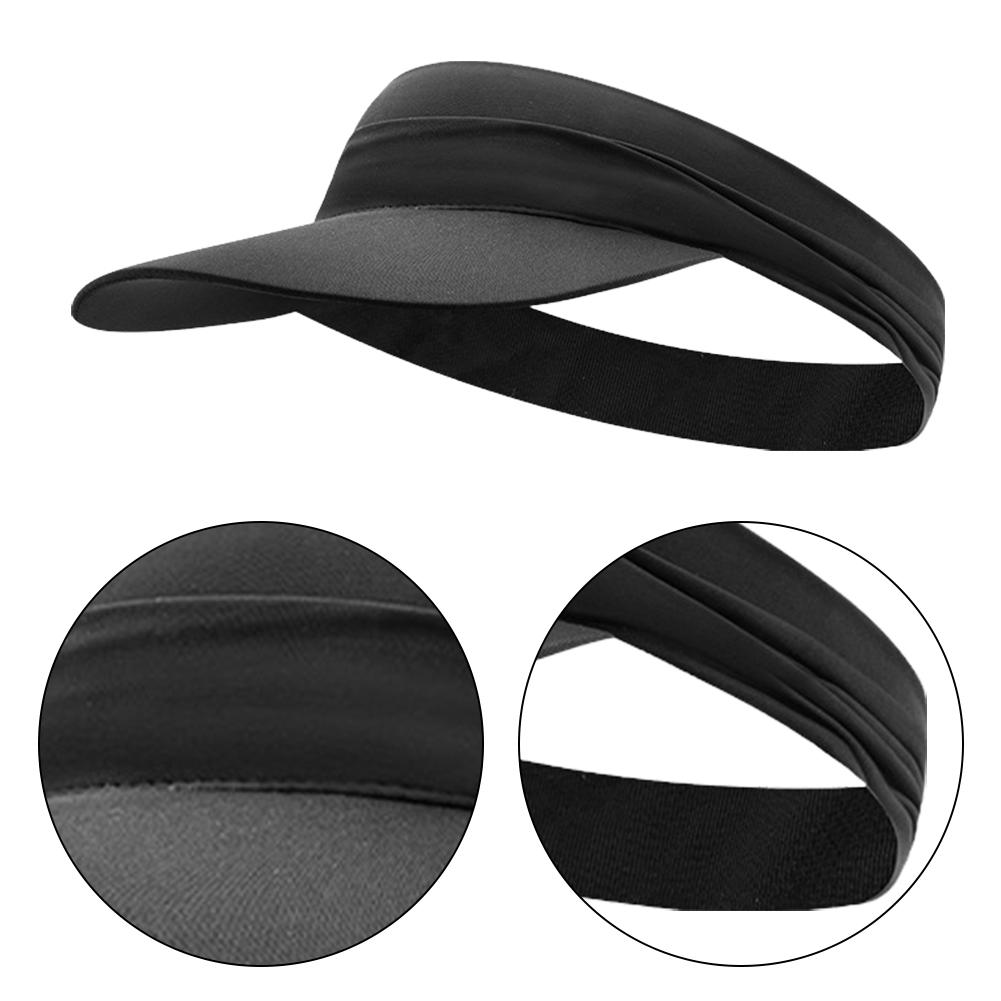 Sun Visor Hat Breathable Empty Top Hat Anti-UV Sun Protection Cap Quickly Dry Summer Sport Hat for Tennis Running