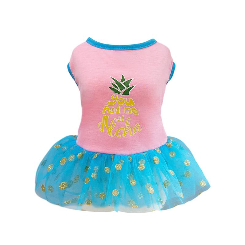 Pet Dog Fruit Printed Tutu Skirt Dress Dog Clothes