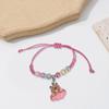 Sweet Style Macaron Color Bracelet Wrist Chain For Children With Adjustable Length And Soft Materials For Parties