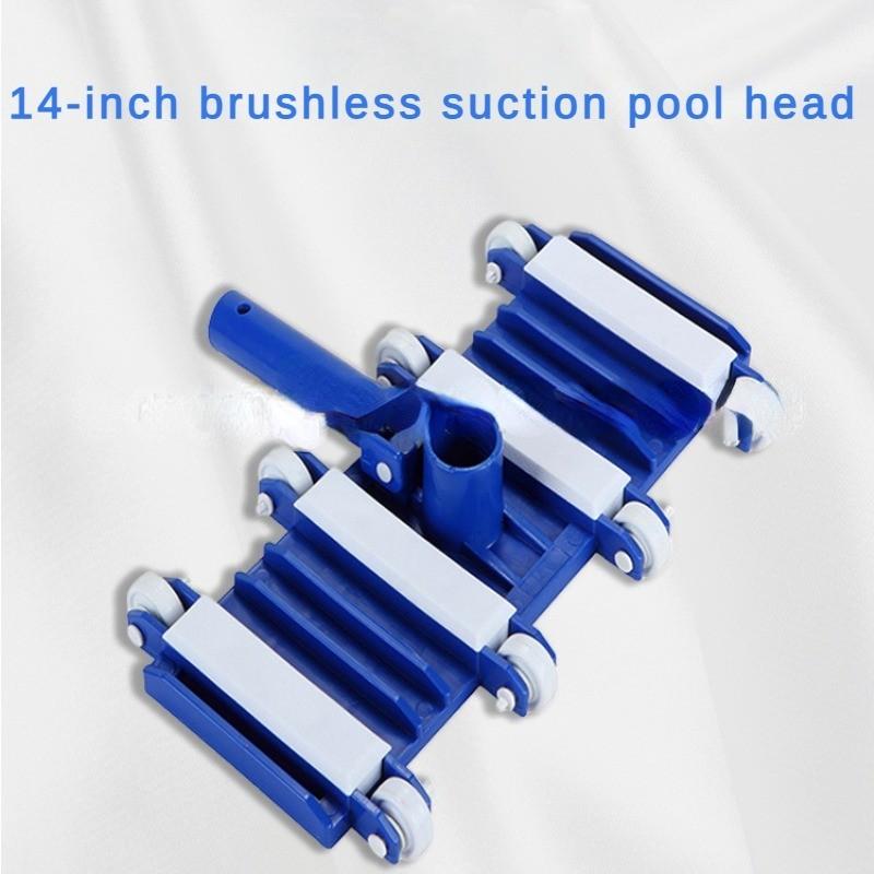 

14 дюймов со щеткой Усиленная всасывающая головка Материал PP Всасывающее оборудование Портативная всасывающая головка для бассейна