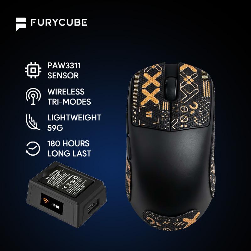 G13PRO Bluetooth Wireless Mouse Lightweight The Third Mock Examination E-sports Game PAW3311 With Charging Base