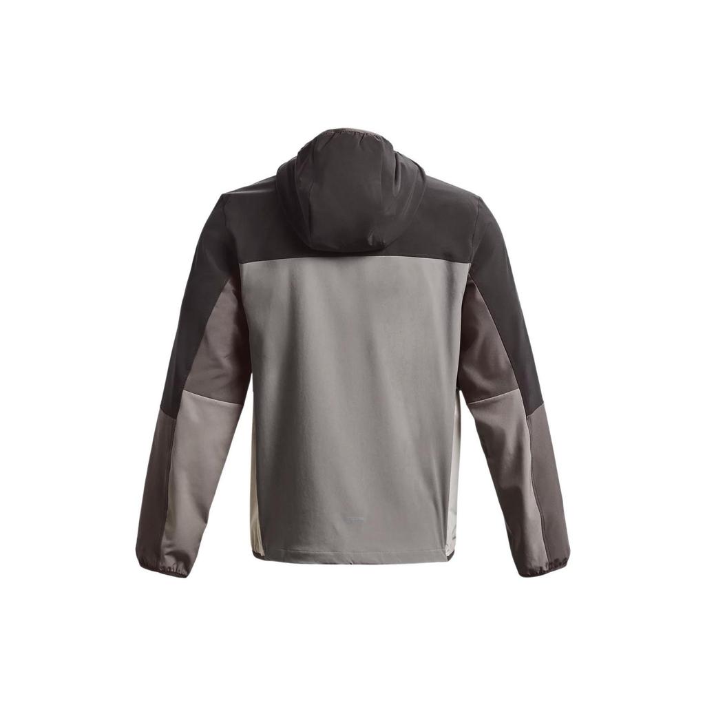 Under Armour Terrain Color Block Half Zip Hoodie Men hoodies Coal Jade 1373735-294