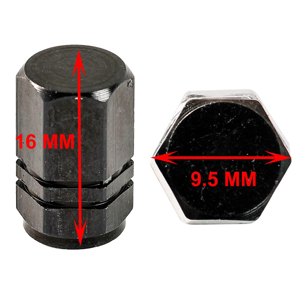 4 Pcs Aluminum Alloy Tire Valve Protection Stem Car Cover Dust Proof Airtight Air Cap Cover For Truck Motorcycle Bike Automobile