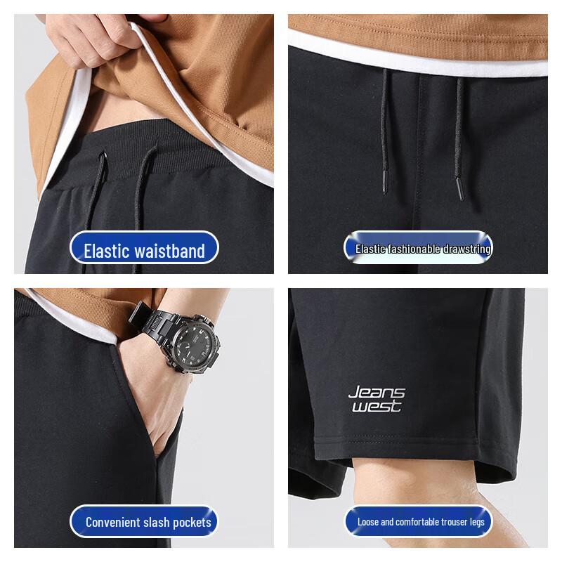 Jeanswest Men's Summer Casual Cotton Shorts
