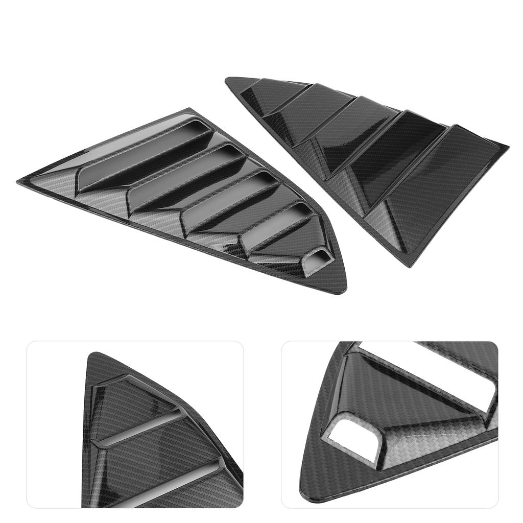 Hinten Fenster Lamellen Shutter Abdeckungen Carbon Faser Stil Fit für Chevy Camaro 20162020