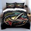 Fishing Lure Set For Anglers Multiple Sizes Kid'S And Adults' Bedroom Exquisite 3Pc Bedding Set, Gift