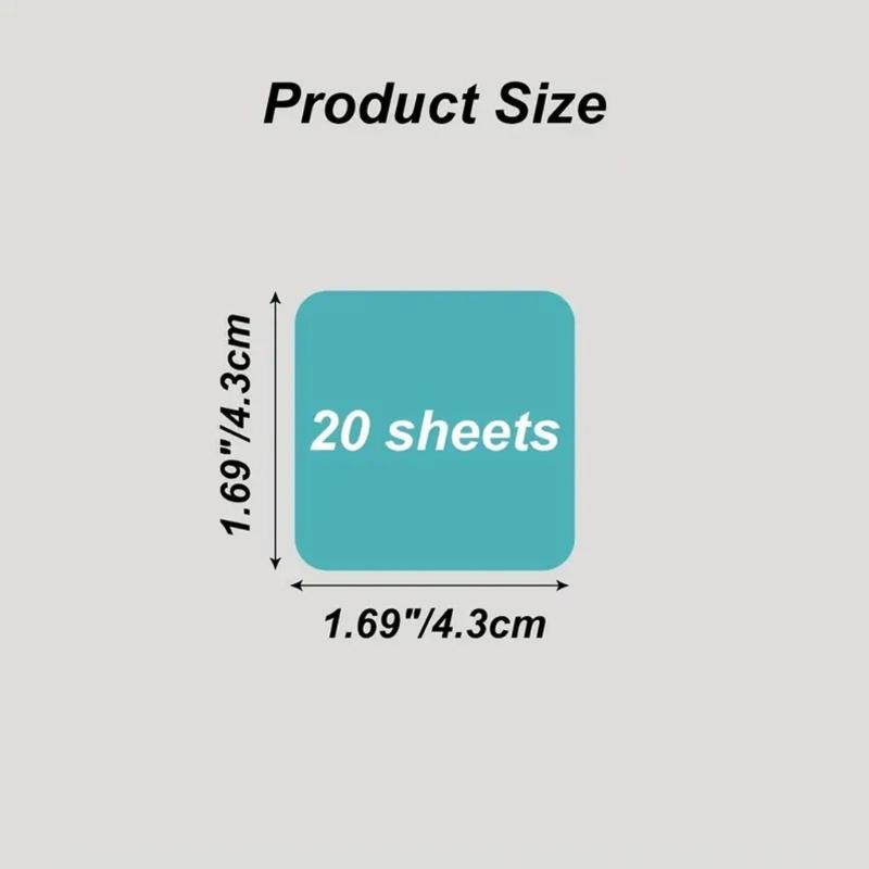 Fluorescent Color Note Memos Pad Repositionable Clear Adhesive PET Note Pad Reminder On Journal Notebook Planner Fridge