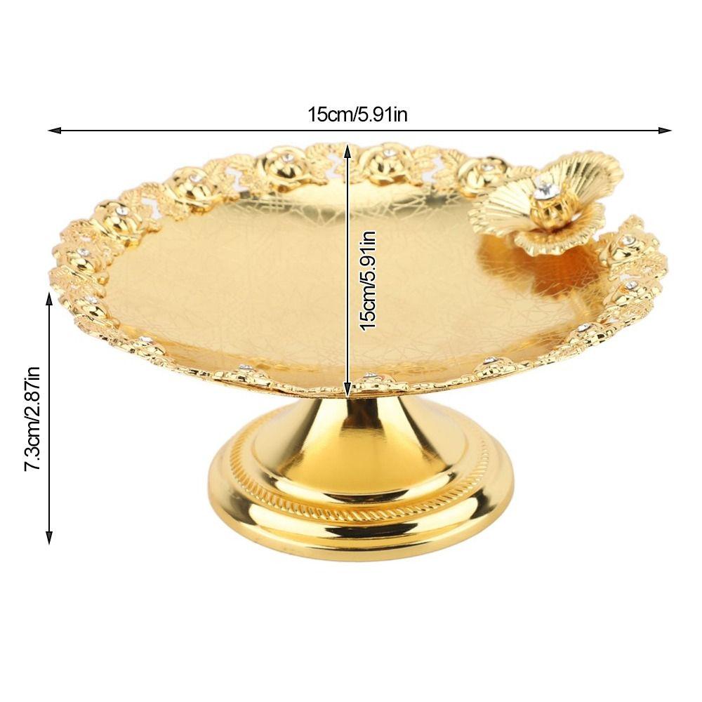 Gold Cake Display Stand Iron Alloy Cake Plate Cupcake Stands Cake Stand Kitchen Counter