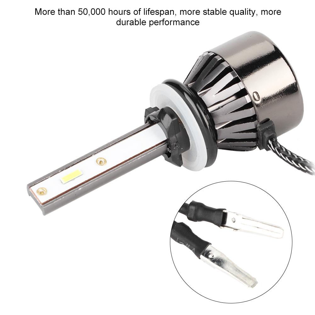 2pcs For H16 880 881 60W 6000K Bright White Mini LED Headlight Auto Lamp Bulbs L8