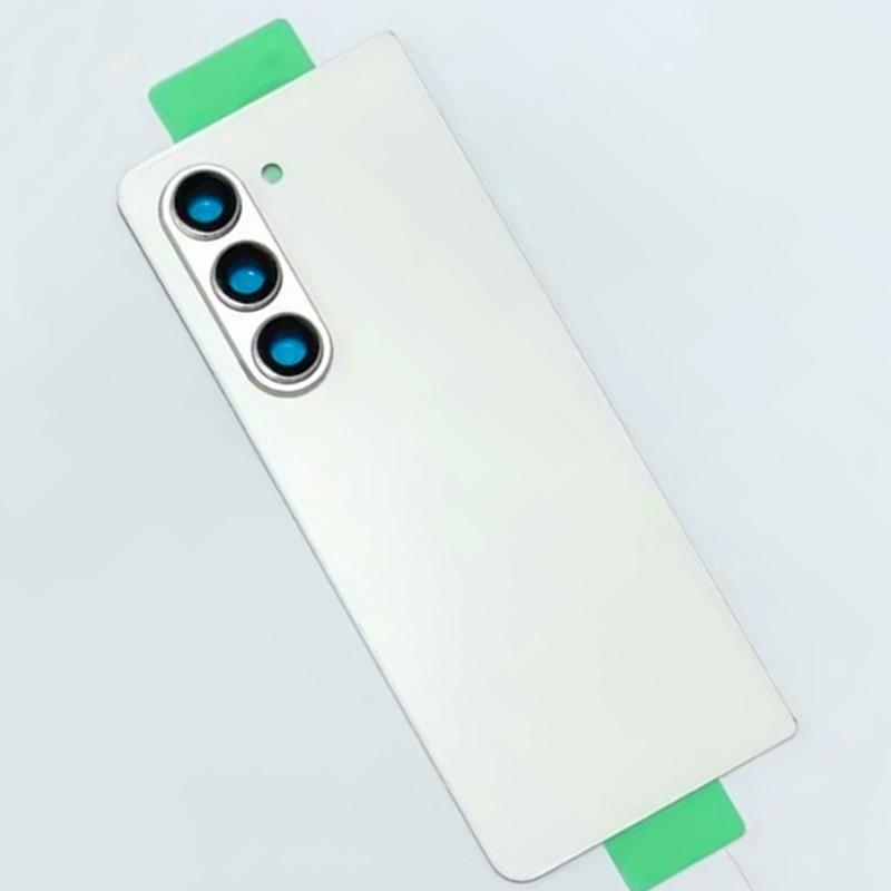 Pentru Samsung Galaxy Z Fold 5 F946 Capac Spate Baterie Sticlă Reparare Înlocuire Ușă Spate Telefon + Lentilă Cameră alb