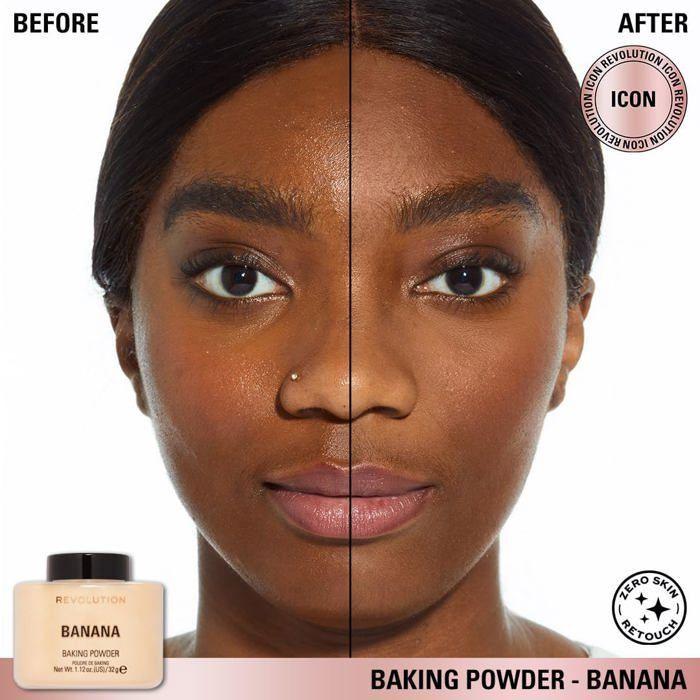 Poudre - Makeup Revolution London - 32g - Banane - Végétalien - Tous types de peau