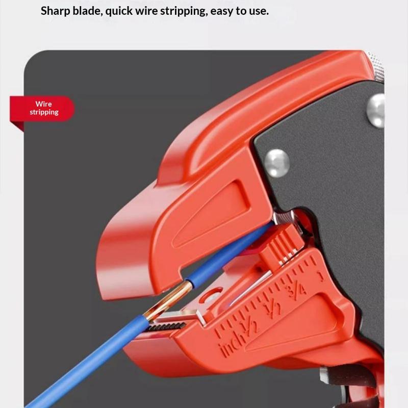 1Pcs Automatic Wire Stripper Duckbill Wire Stripper Length Adjustable Flat Wire Cutter Wire Stripper For Electrician