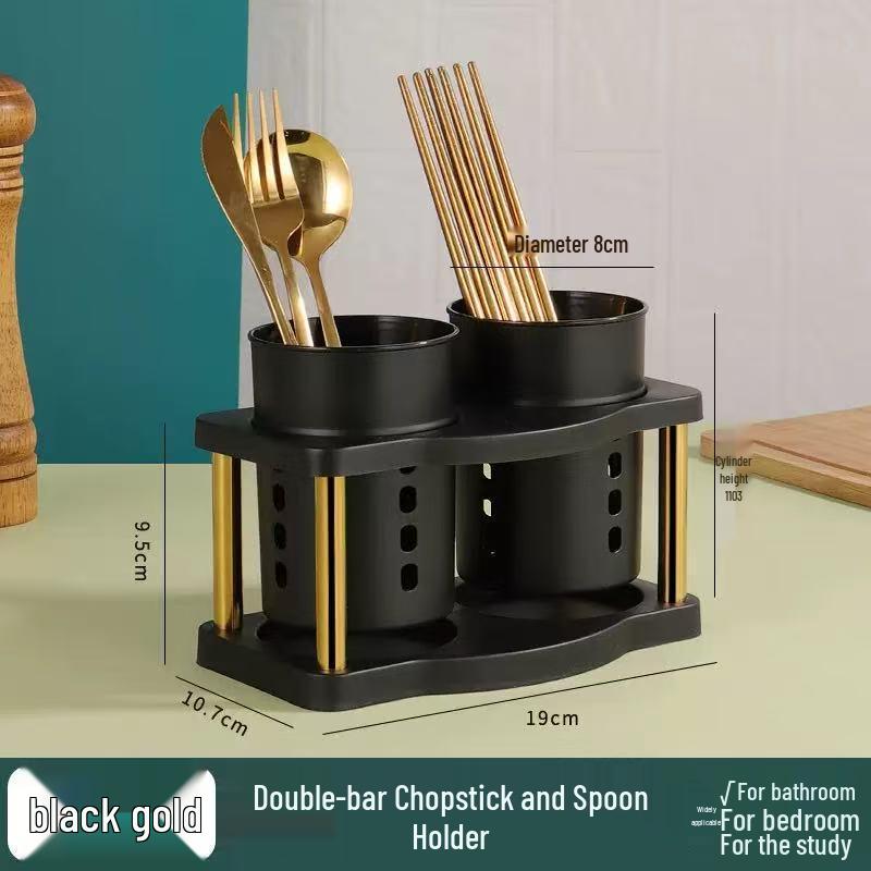 Multifunctional Kitchen Rack: Knife & Chopstick Holder with Fork Storage