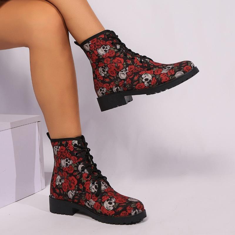 Mode frauen Stiefeletten Lace-up Tragen Beständig 2024 Heißer Verkauf Herbst Winter Casual Freien Weibliche Stiefel Botines De mujer