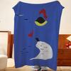 Artist J-Joan M-Miro Throw Flannel Throw Blanket, Lightweight Cozy, Durable Washable Cute Cool