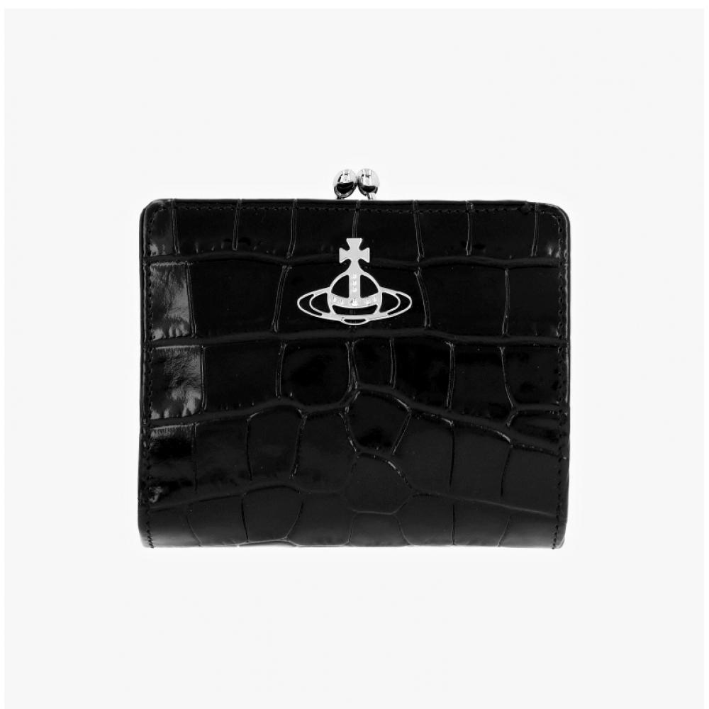 Vivienne Westwood Crocodile Embossed Frame Pocket Wallet 5115002yw L0098 N401