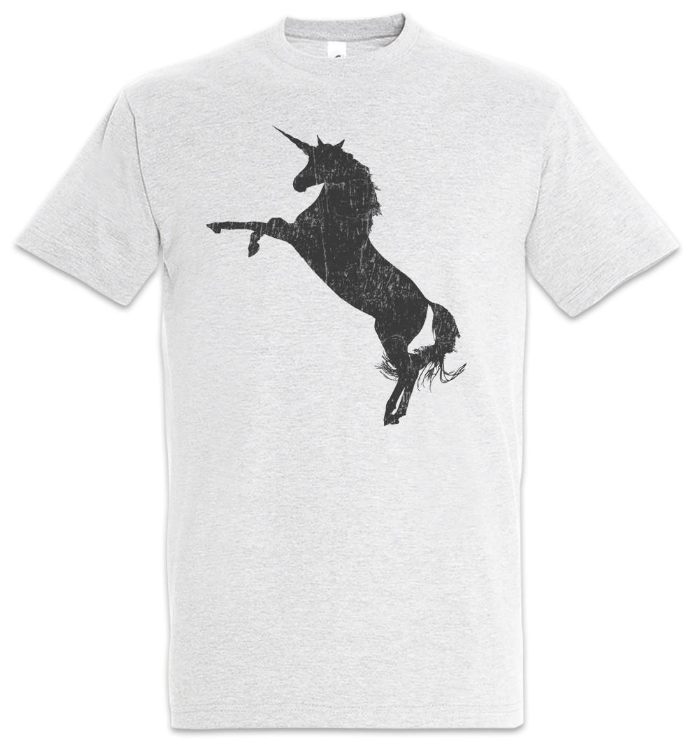 Unicorn Silhouette T-Shirt Toon Cartoon Comic Look Princess Fairies Fun Music S