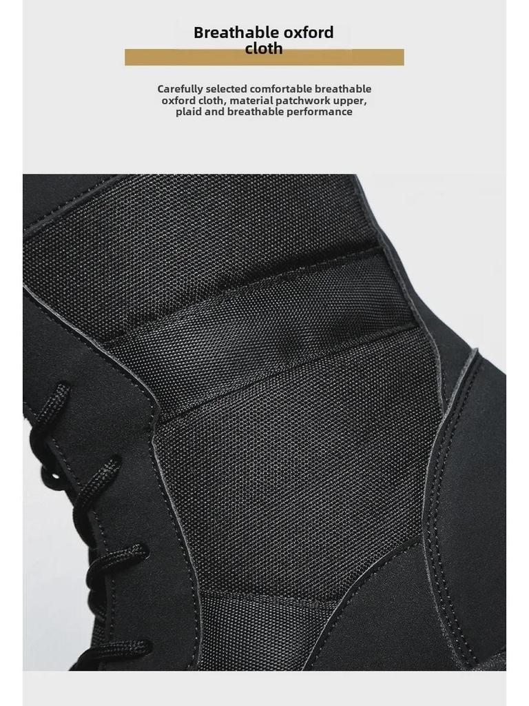 Pánské velké velikosti vysoké bojové a taktické pouštní boty pro turistiku.