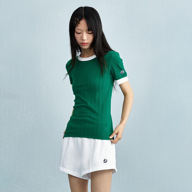 Champion Women's Color-block Knit Short Sleeve T-Shirt