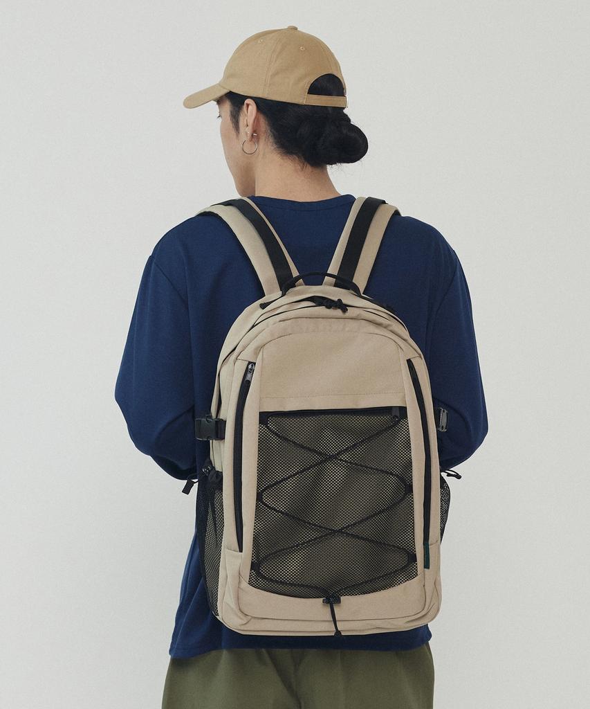Analog Mood Withstring Daylight Backpack (Beige)