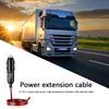 5/2/1PCS 12V 24V Car Cigarette Lighter Socket Splitter with Switch Plug Connector Charger Power Adapter with 0.6m 1.5m 4m Wire