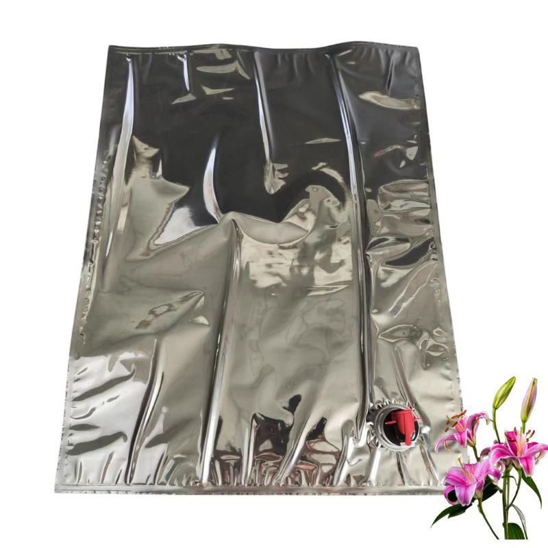 

Aluminized BIB Bag with Butterfly Valve Tap - Light-Proof, Pressure-Resistant for Wine, Fertilizer, Beverages, Coffee.