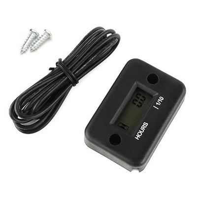 Farben Digitaler Betriebsstundenzähler LCD-Anzeige für Fahrrad Motorrad ATV Schneemobil Marineboot Ski Dirt Benzinmotor Timer