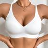 Women Seamless Deep V Thin Bra Soft Support Comfortable U Back Sexy Wireless Bra