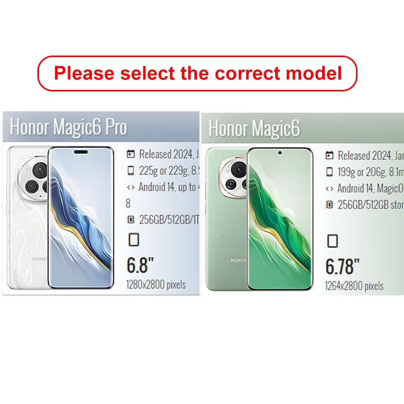 For For Honor Magic 6 Pro Case Liquid Silicone Camera Lens Protector Phone Cases For Huawei Honor Magic6 Magic 6 Pro Soft TPU Cover