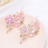 Women Wedding Flower Brooch Crystal Rhinestones Zircon Pin Clothing Accessories