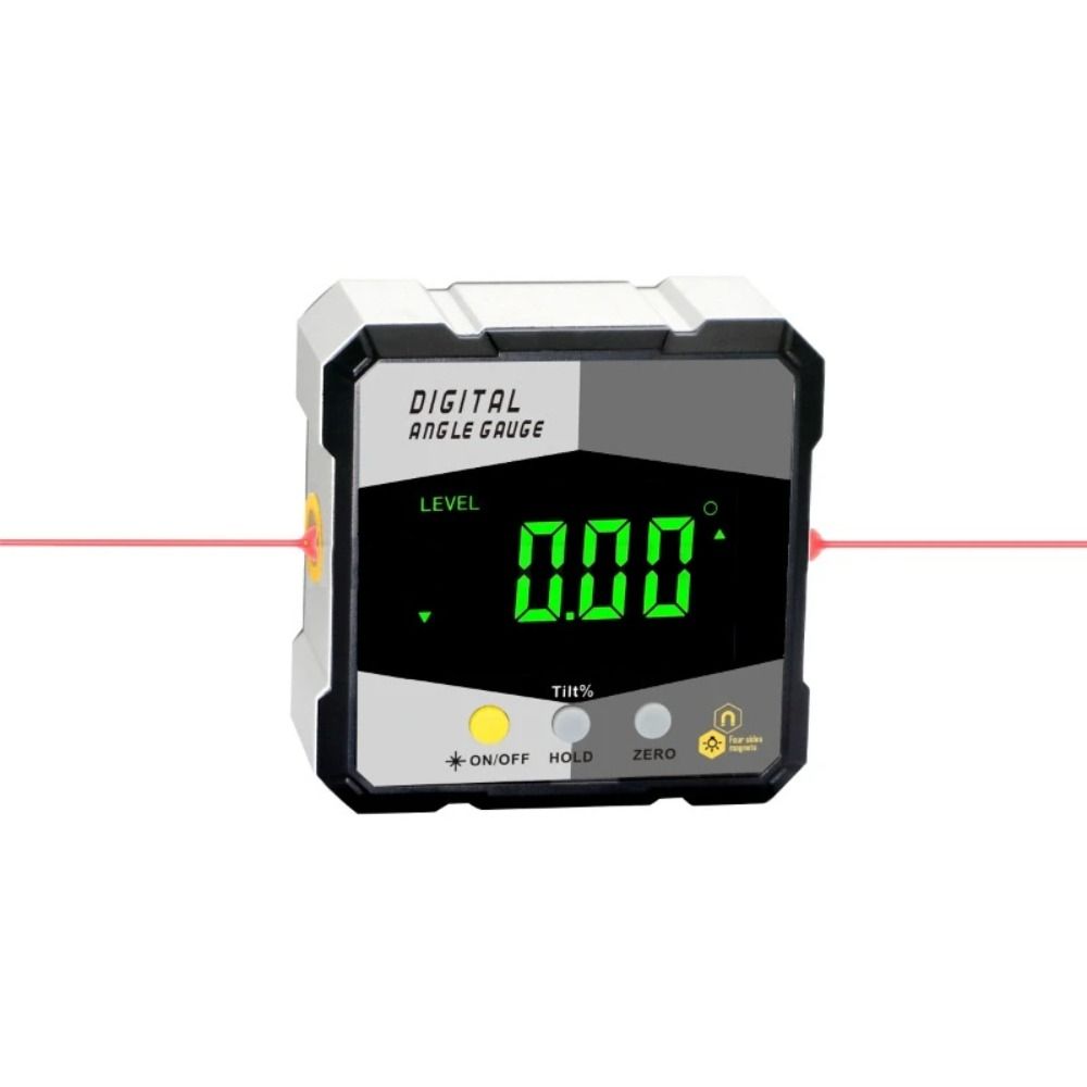 Four Sided Magnetic Digital Inclinometer Rechargeable Digital Angle Finder Angle Level  Home
