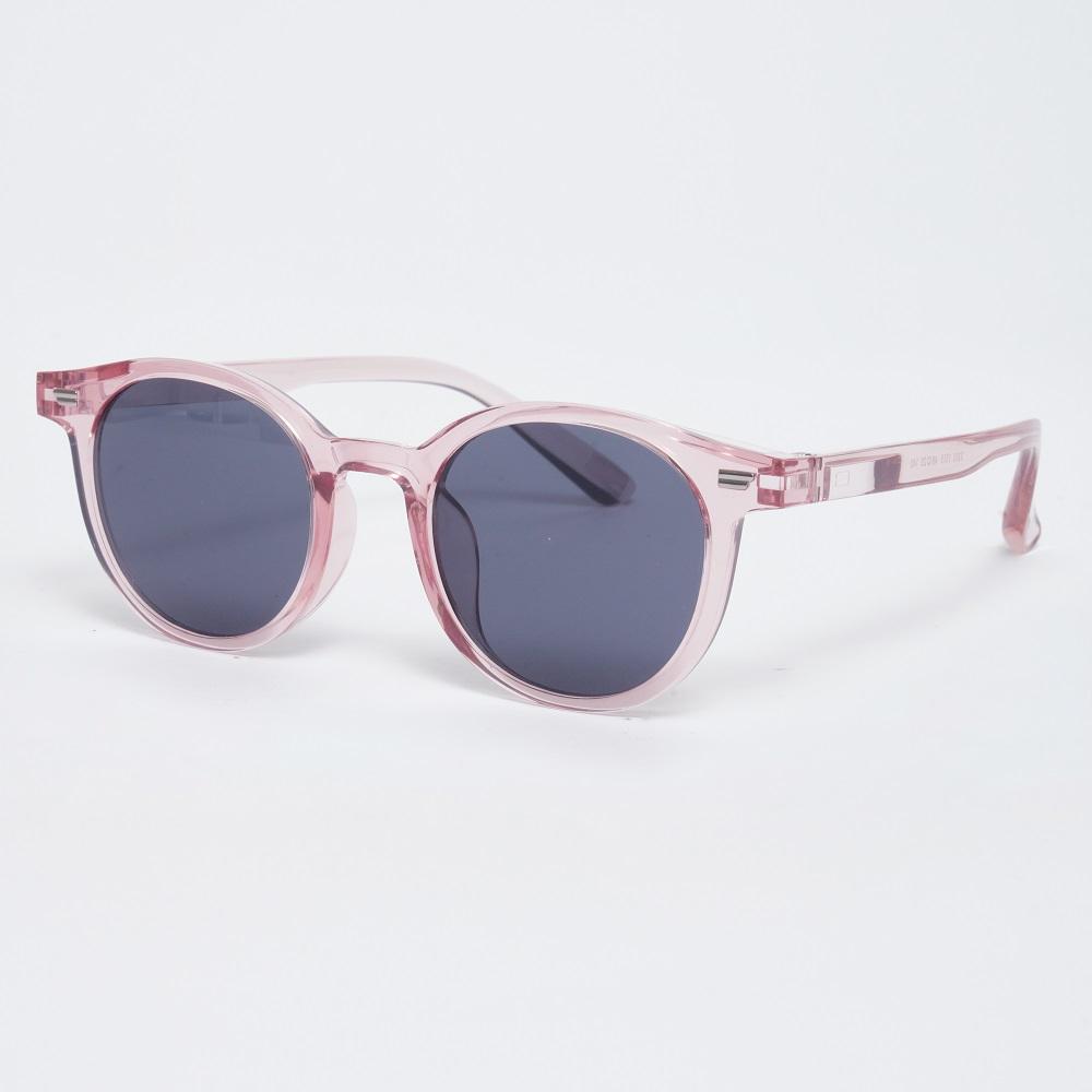 Alloaiweeo [Alo] Al3303 1515 Lilsan Clear Boston Frame Transparent Pink Sunglasses