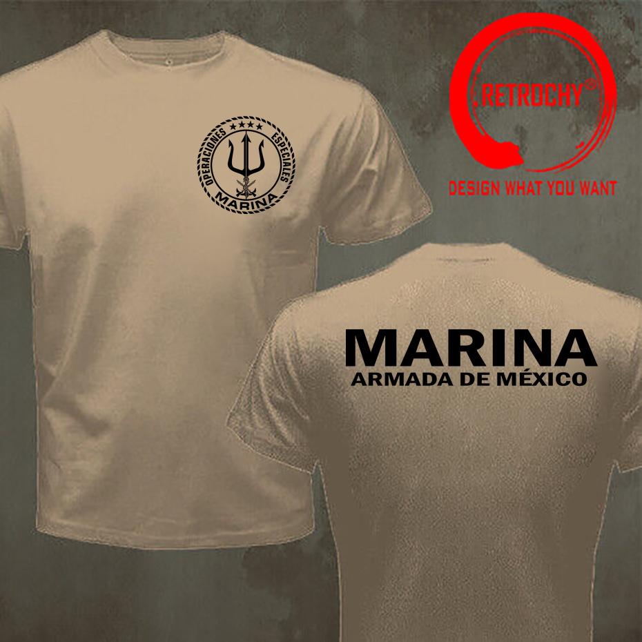 Funny Mexician Marines T Shirt Military Army Mexico Marina Special Operations Forces Operaciones Especiales TShirt Male TShirt