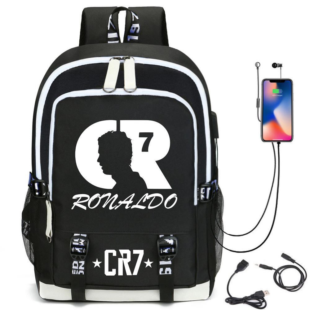 3 Piece School Backpack Set for Students Large Capacity Oxford Cloth Schoolbag with Shoulder Strap and Pencil Case