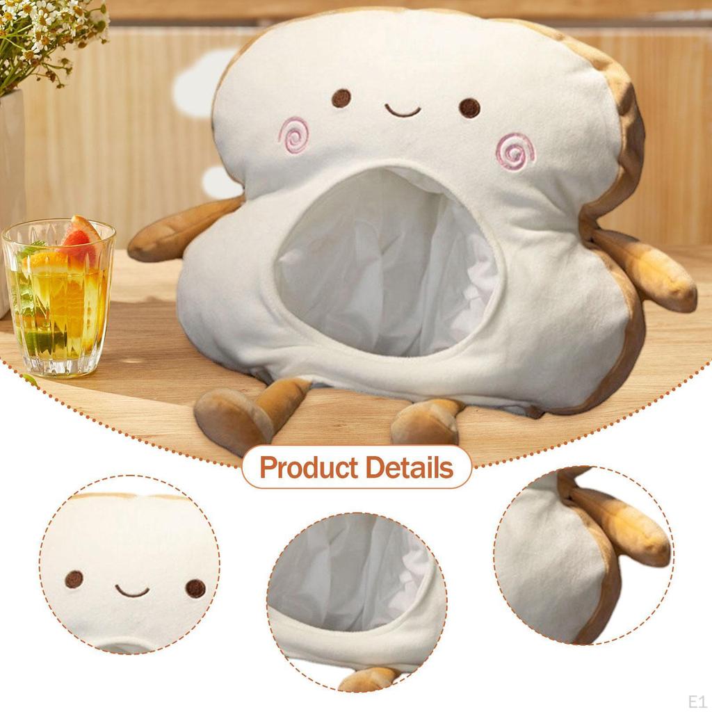 Bread Headgear Hat Adults Costume Cap for Festival Fancy Dress Party Birthday
