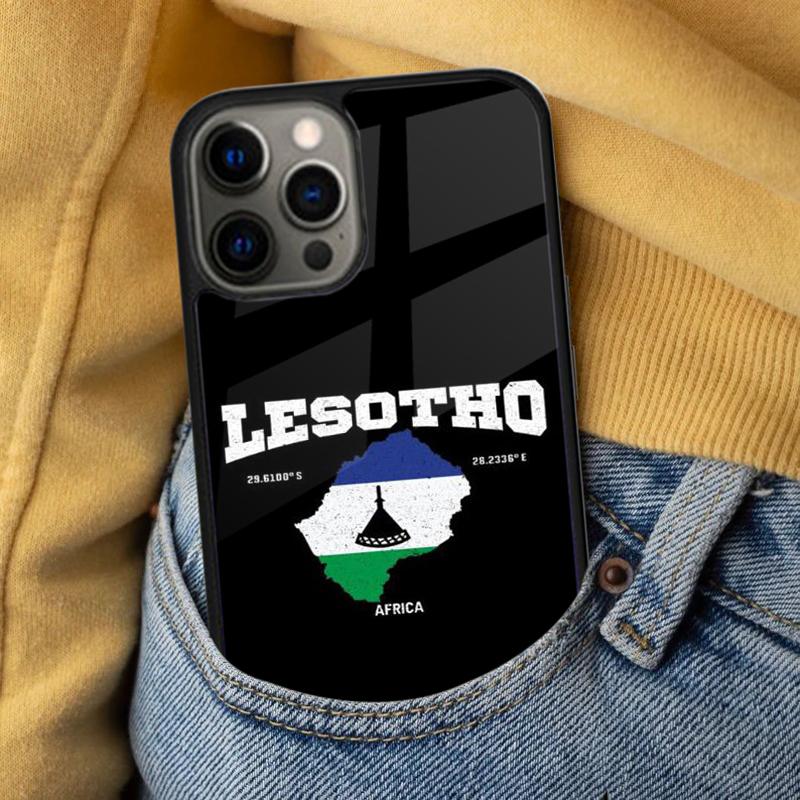 Lesotho Flag Soft Phone Case for iPhone 17 Air 16e Pro max 15 Pro 13 14 Plus 11 12 MagSafe Magnetic Coque
