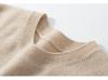 Women's Cashmere Sleeveless Pullover - Round Neck Knit Vest for Autumn Winter Layering