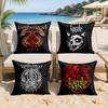 Llamb Of God Rock Band Cool Cushion Cover Silky Short Plush Invisible Zipper Dustproof Sofa Pillow Case For Home Decor