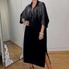 European & American Autumn Print Loose Long Sleeve Women's Dress