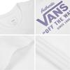 Vans Lässiges T-Shirt mit Alphabet-Print, Kurzarm, Unisex-Oberteile, Weiß VN0A54NAWHT