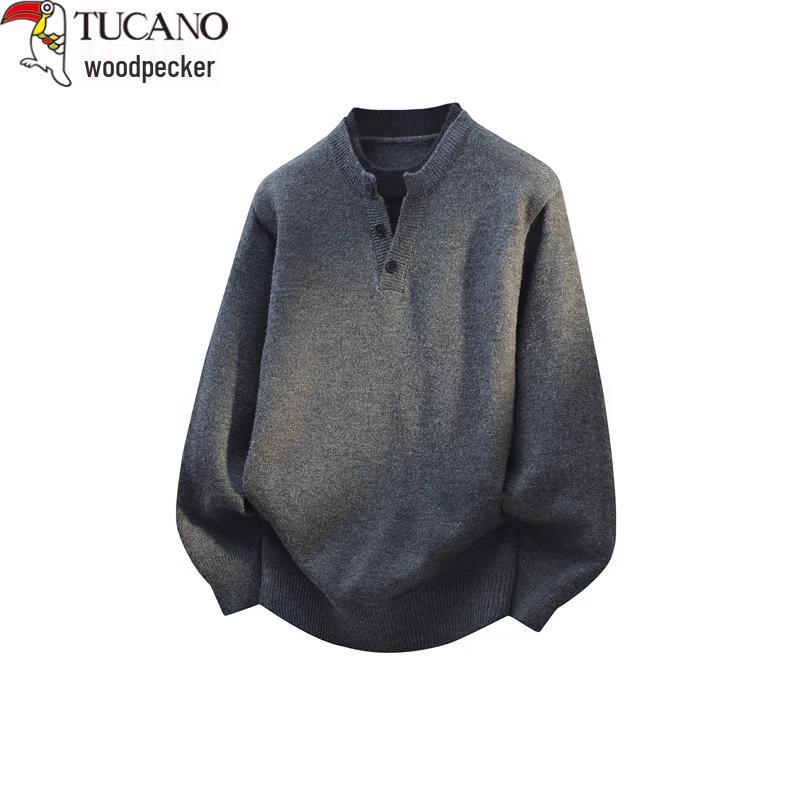TUCANO Unisex Faux Two-Piece V-Neck Knit Sweater