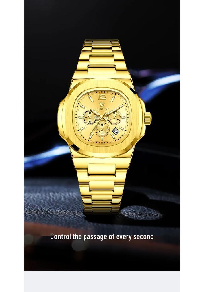 Longbo Classic Men's Waterproof Luxury Business Wristwatch 83882