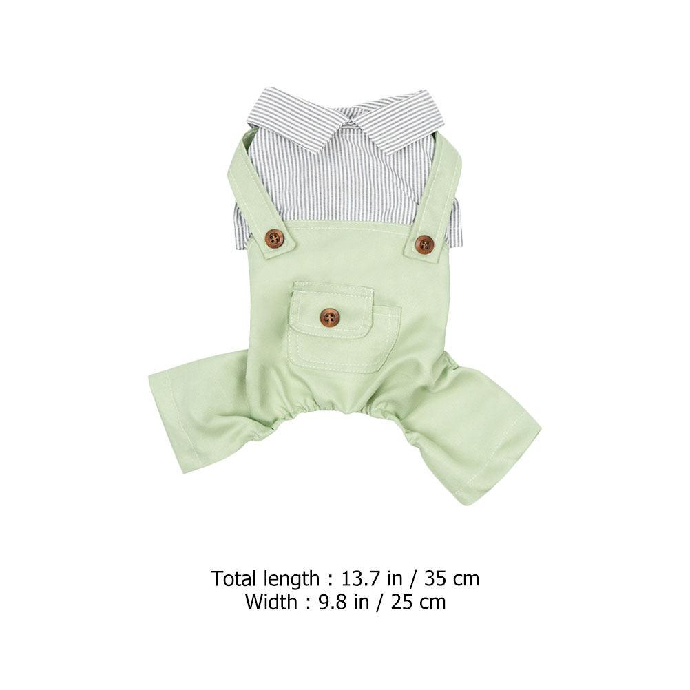Premium Dog Overalls Stylish Stripe Pattern Comfortable Lightweight Spring Summer Puppy Clothing Fashionable Pet Outfit Small