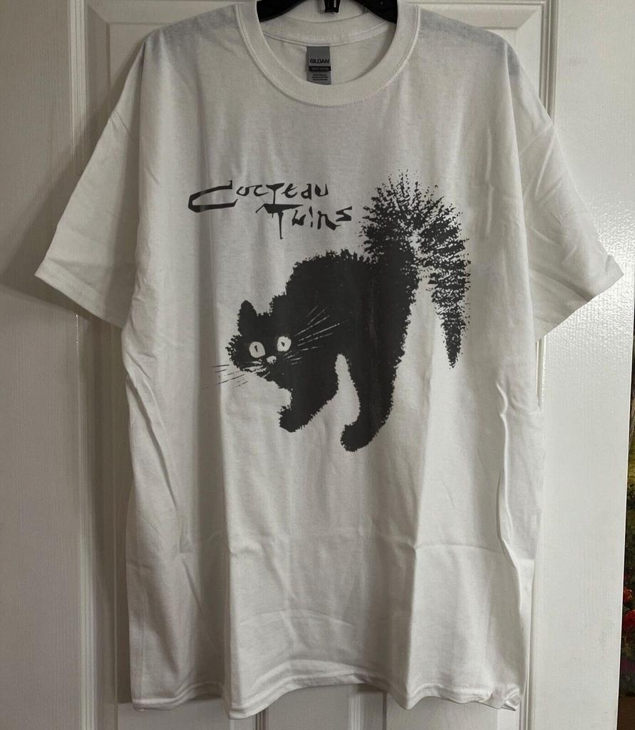T-shirt bianca Cocteau Twins, unisex, t-shirt grafica