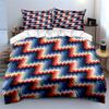 Zigzag geometric chevron pattern. Bedding sets Duvet cover sets Duvet covers Pillowcases(1 * Duvet Cover 2 * Pillowcases, without duvet insert)