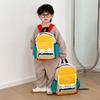 With Toddler Backpack Color Collision Design Polyester Fiber Texture Daily For