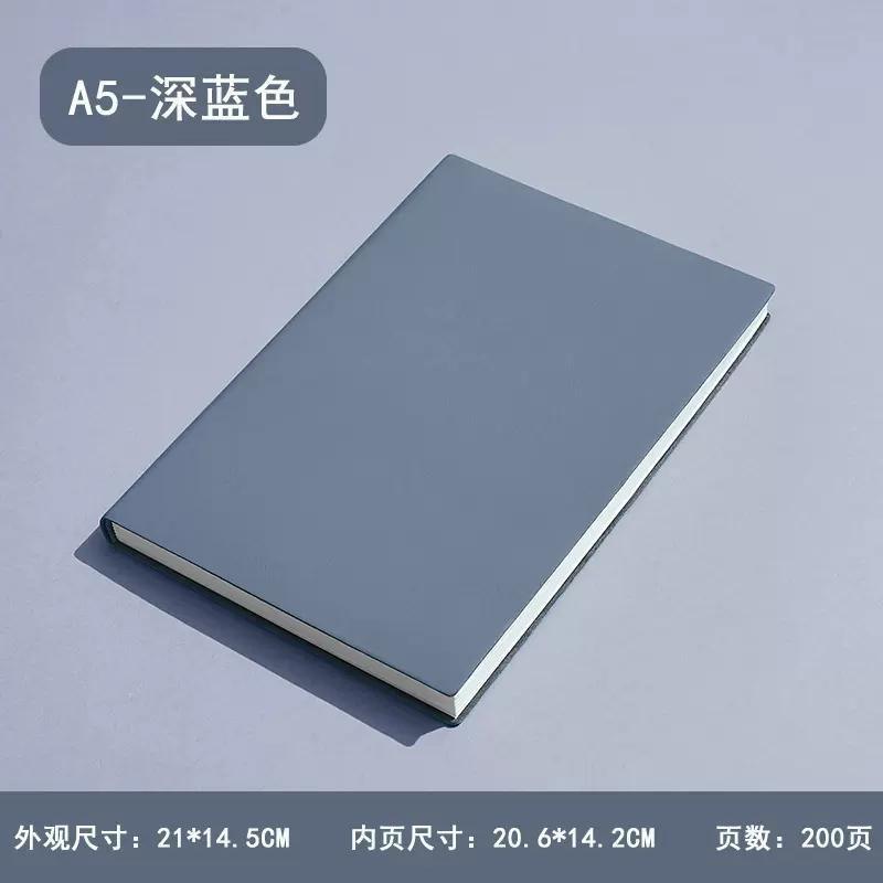 A5A6/B5 Soft Pu Leather 96/100 Sheets Notebook Journal Business Office Work Meeting Notepad Diary Planner School Stationery
