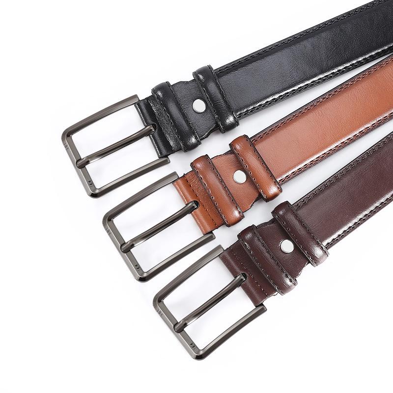 Men's Alloy Pin Buckle Belt: Fashionable and Versatile for Young and Middle-Aged Korean Jeans