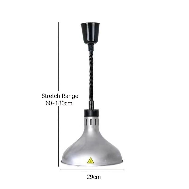 Commercial Food Heating Lamp Restaurant Telescopic Hanging Food Warming Lamp Parties Buffet Food Warmer Lamp