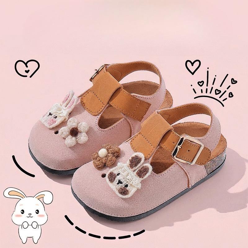 

New Cartoon Shoes - Boys and Girls Sandals 36 рожевий
